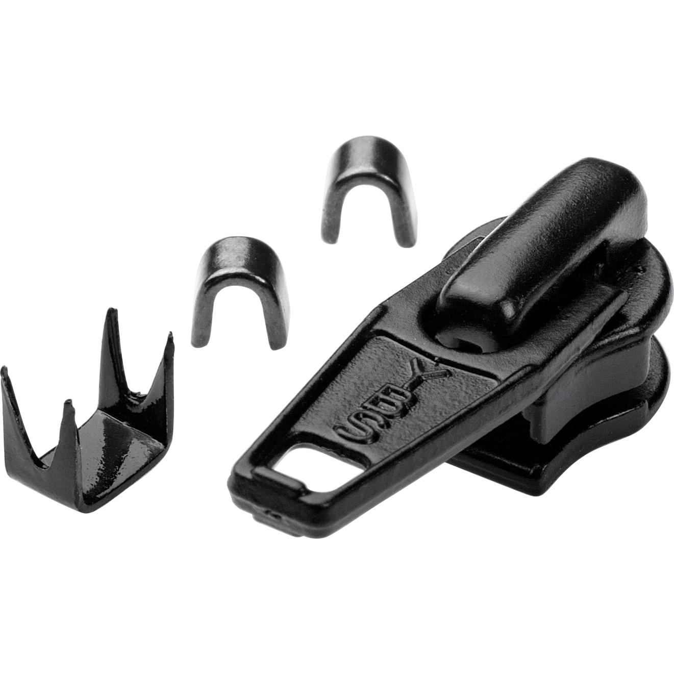 POLO 5C Reissverschlussschieber Spiral (3er Set) schwarz Unisex