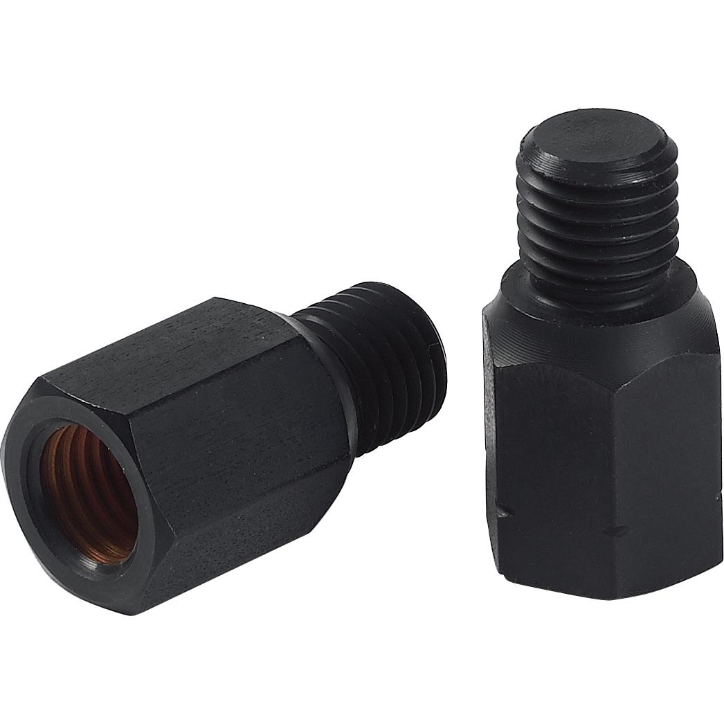 Kellermann Spiegeladapterpaar M10R/R auf M10R/L schwarz