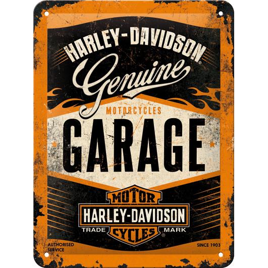 Nostalgic-Art Blechschild 15 x 20 „Harley-Davidson Garage“
