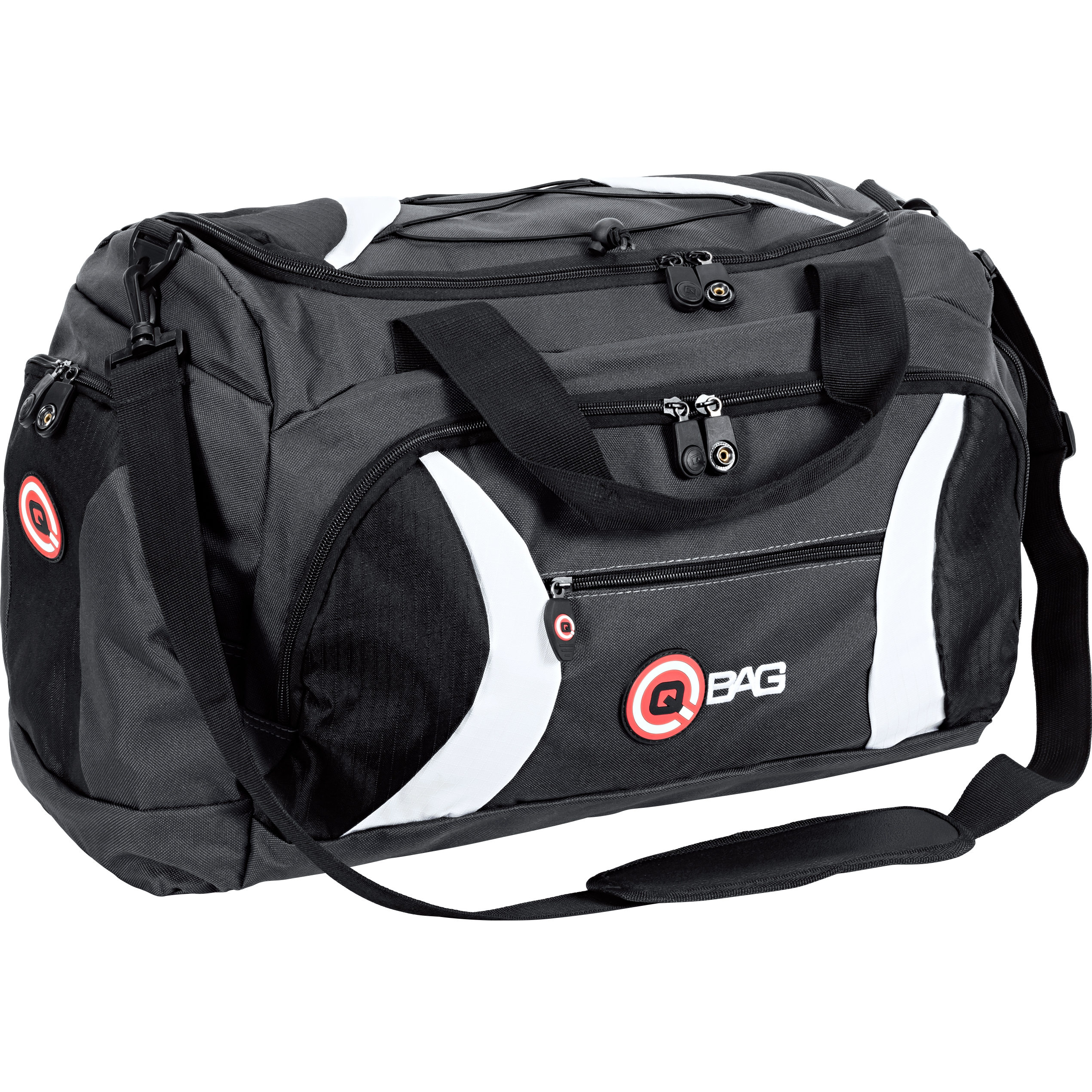 QBag Heck-/Sporttasche 40 Liter Stauraum schwarz/grau/weiß schwarz