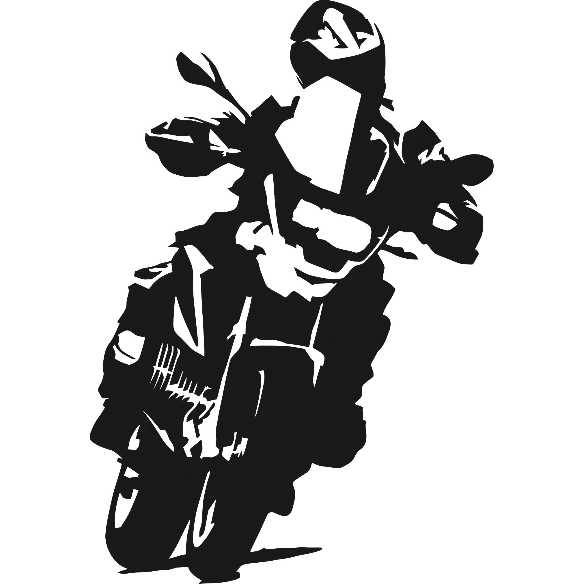 POLO Aufkleber Touren-Enduro 5,5 x 8 cm schwarz