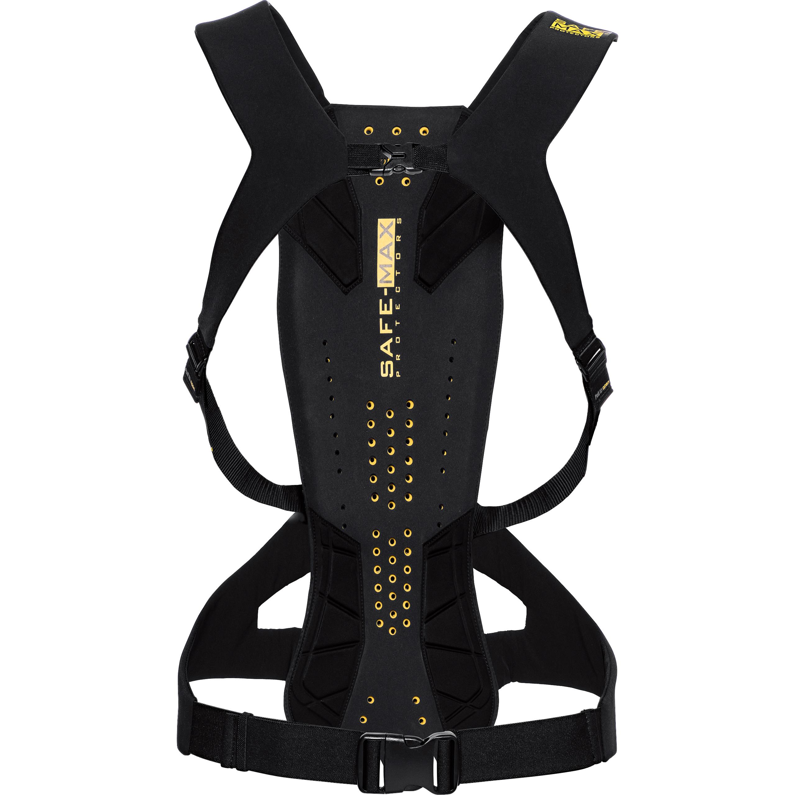 Safe-Max® Umschnall-Rückenprotektor 3.0 schwarz Herren Größe L