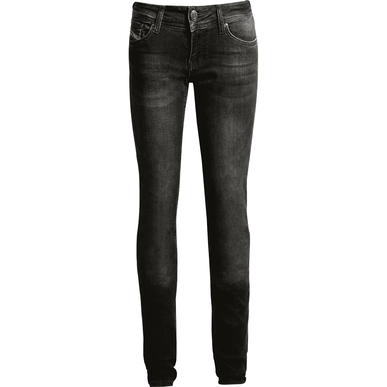 John Doe Betty High Damen Jeanshose schwarz Größe 27/32