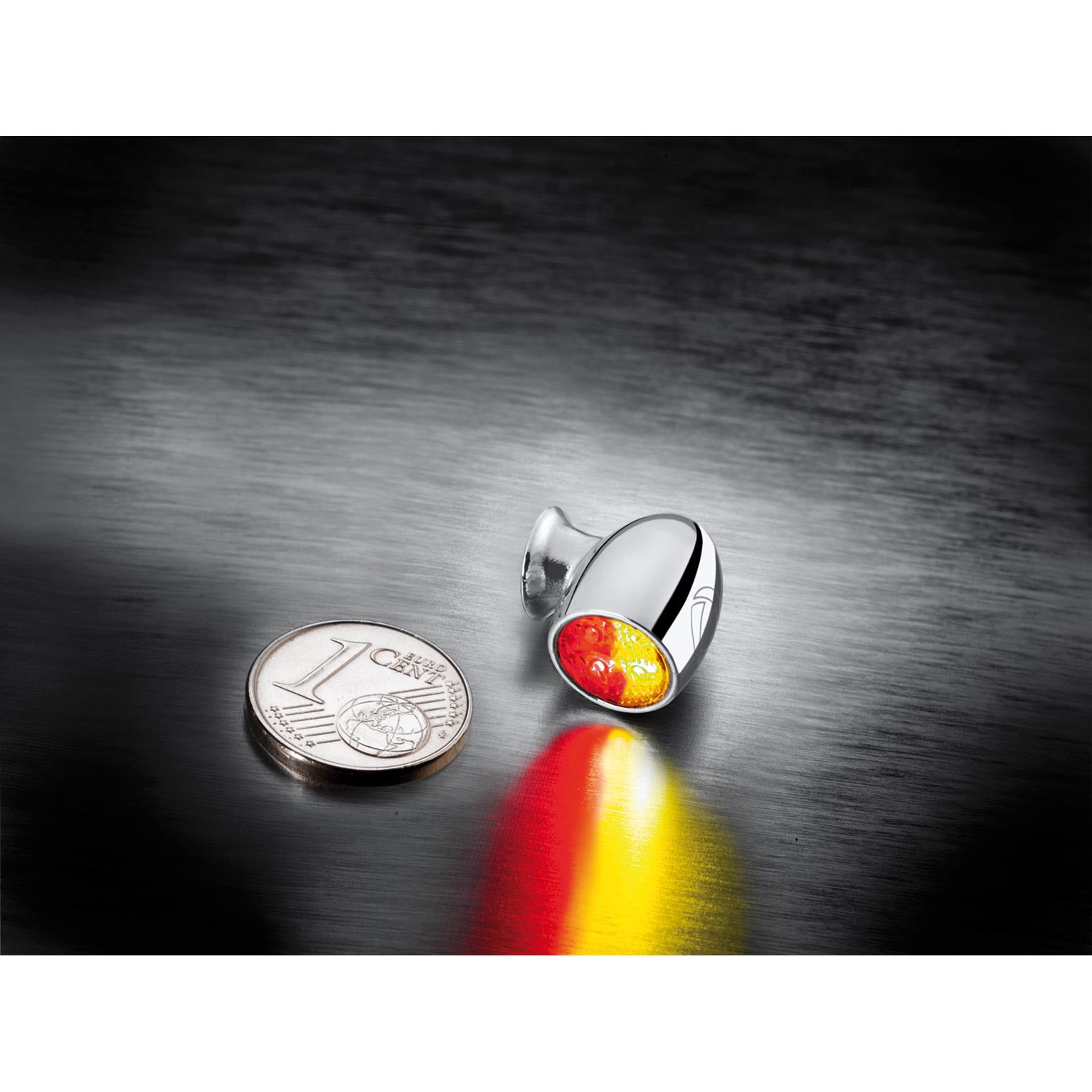 Kellermann LED Metall Rücklicht/Blinker M5 Atto® DF chrom