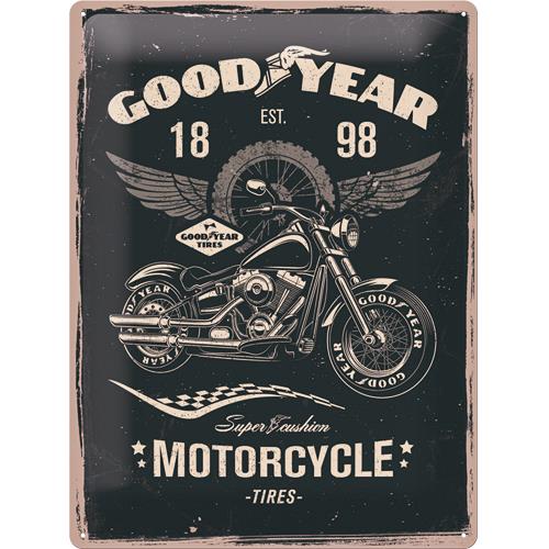 Nostalgic-Art Blechschild 30x40cm „Goodyear-Motorcycle“