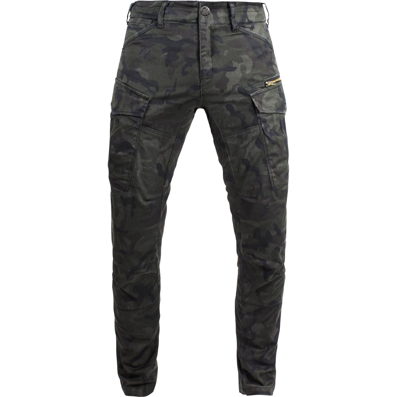 John Doe Stroker Motorradhose grün Herren Größe 38/34