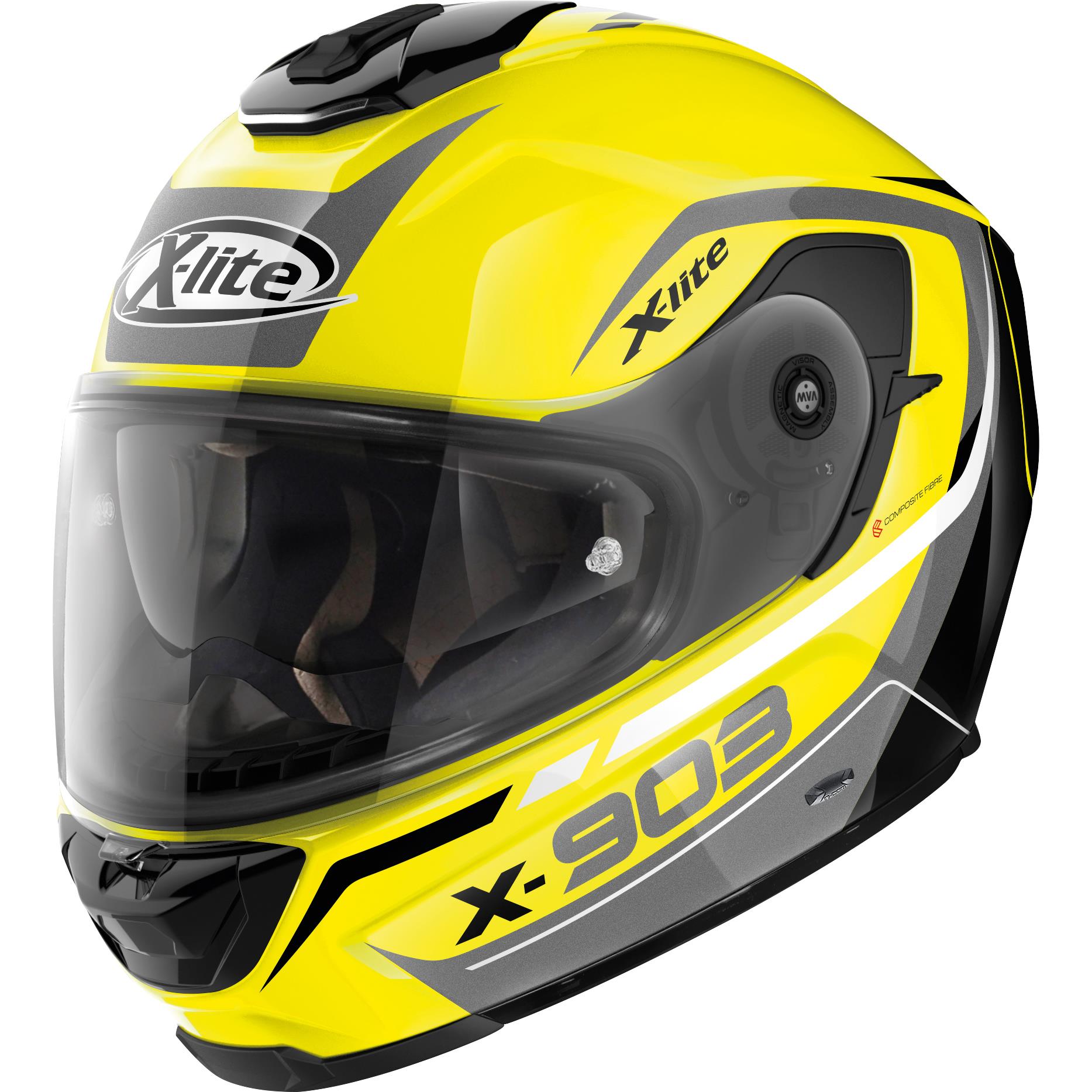 X-Lite X-903 n-com Integralhelm gelb Größe S