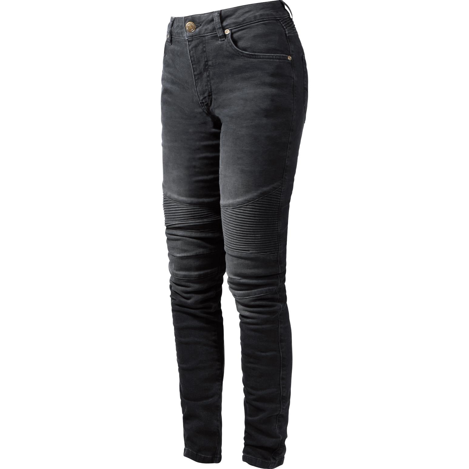 John Doe Betty Biker Damen Jeans schwarz Größe 27/32