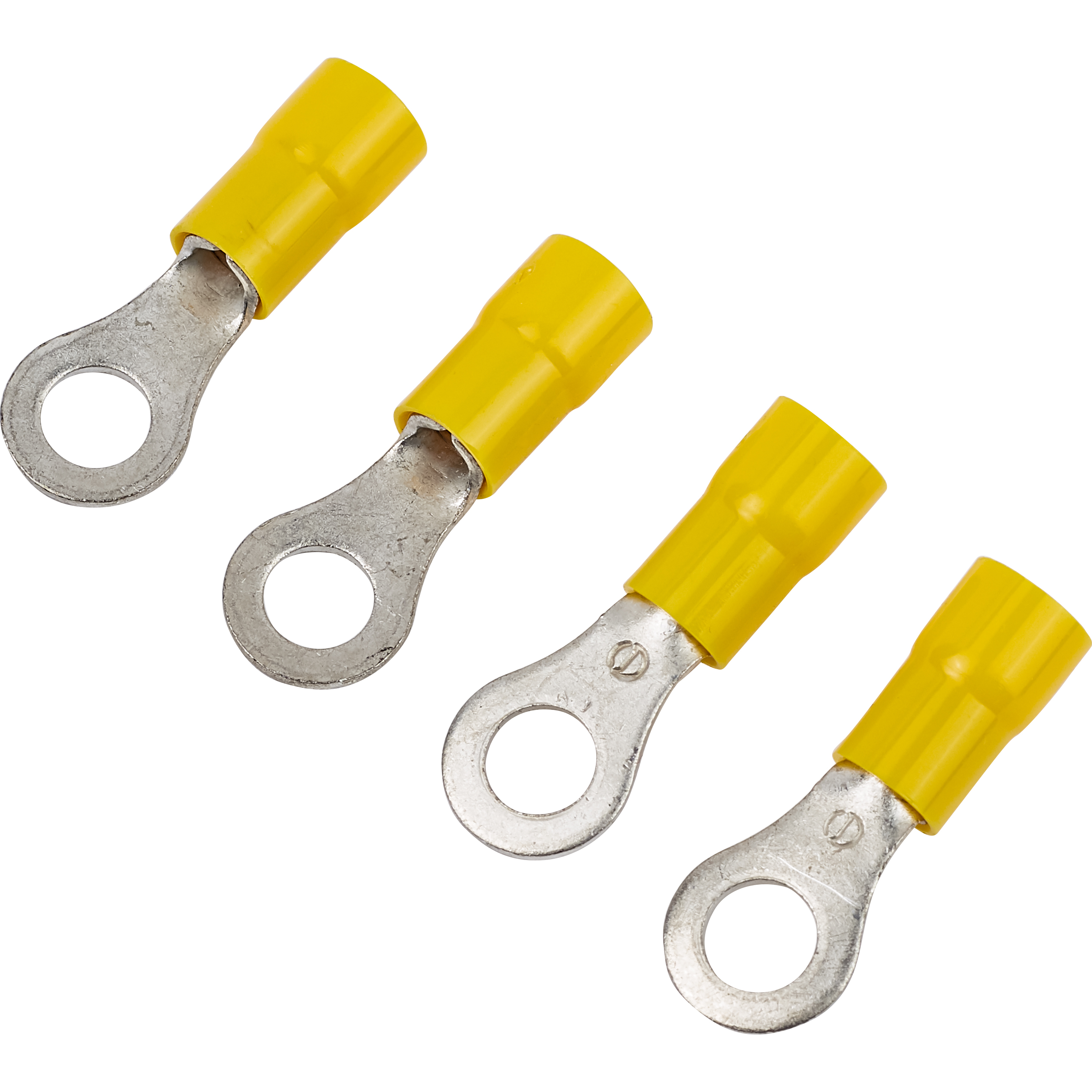Hi-Q Tools 4er Ringösenset M6 für Batteriepole gelb für 4-6