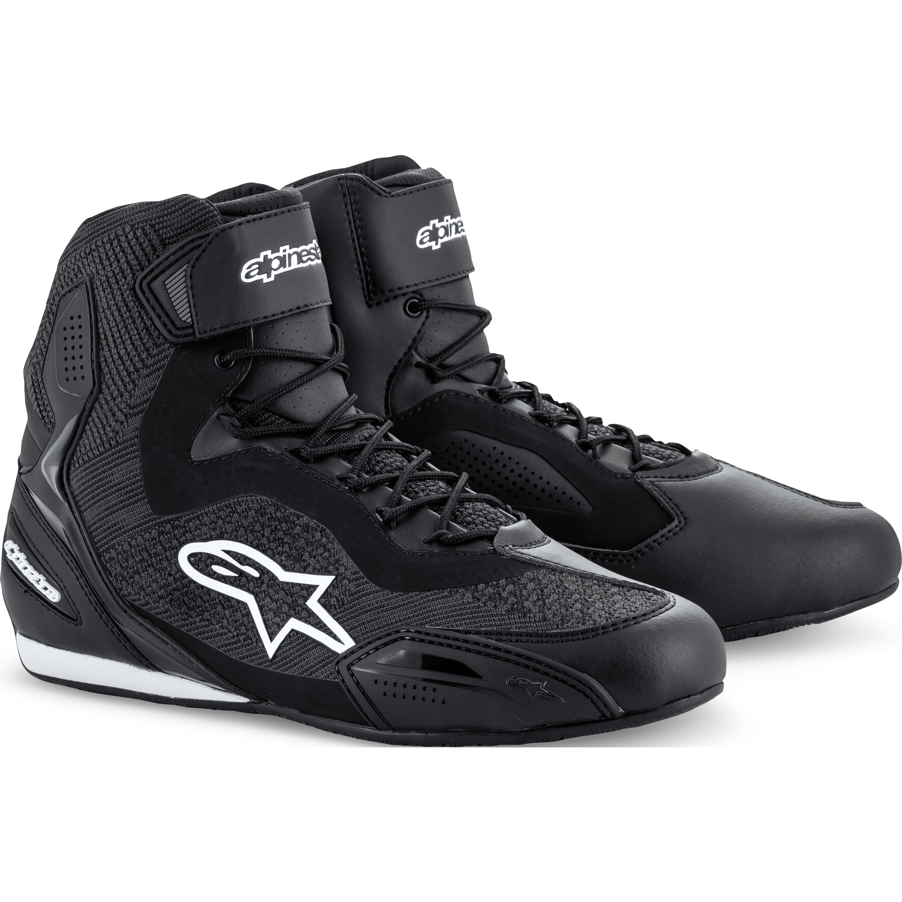 Alpinestars Faster 3 Rideknit Schuh Motorradstiefel schwarz Herren Größe 13,5 (US-Größe)