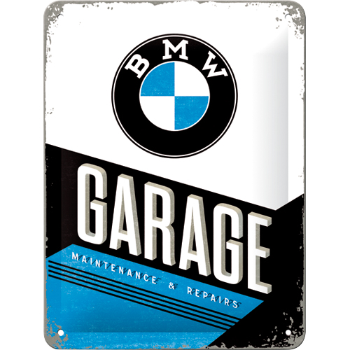 Nostalgic-Art Blechschild 15 x 20 „BMW – Garage“