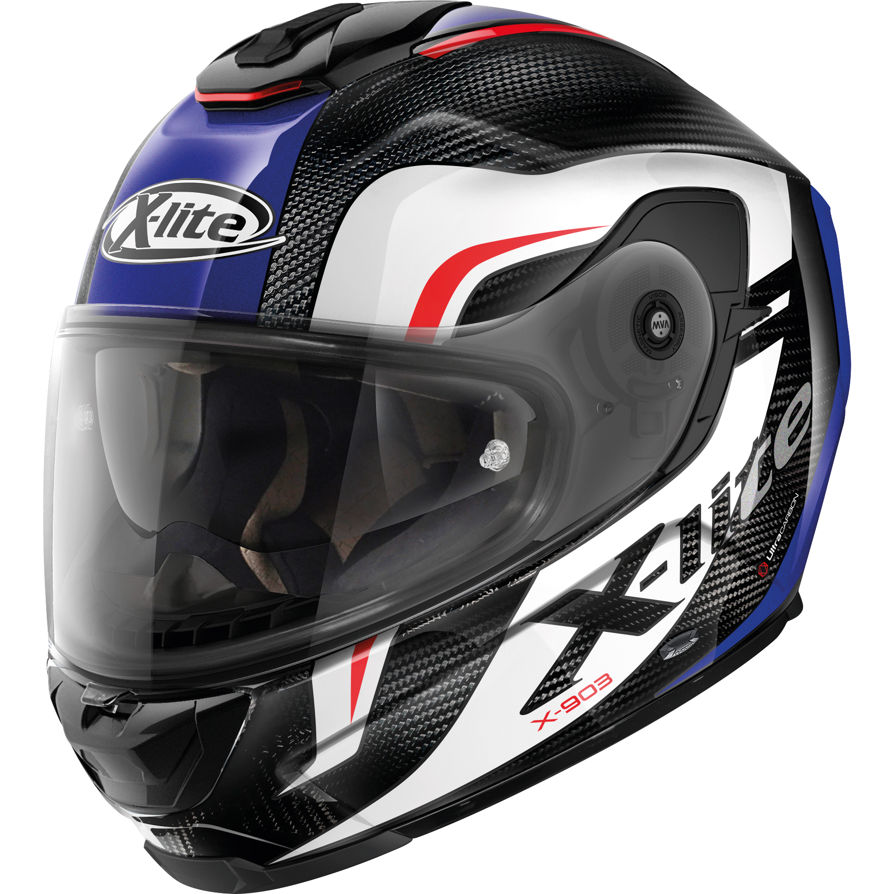 X-Lite X-903 n-com Ultra Carbon Integralhelm mehrfarbig Größe S