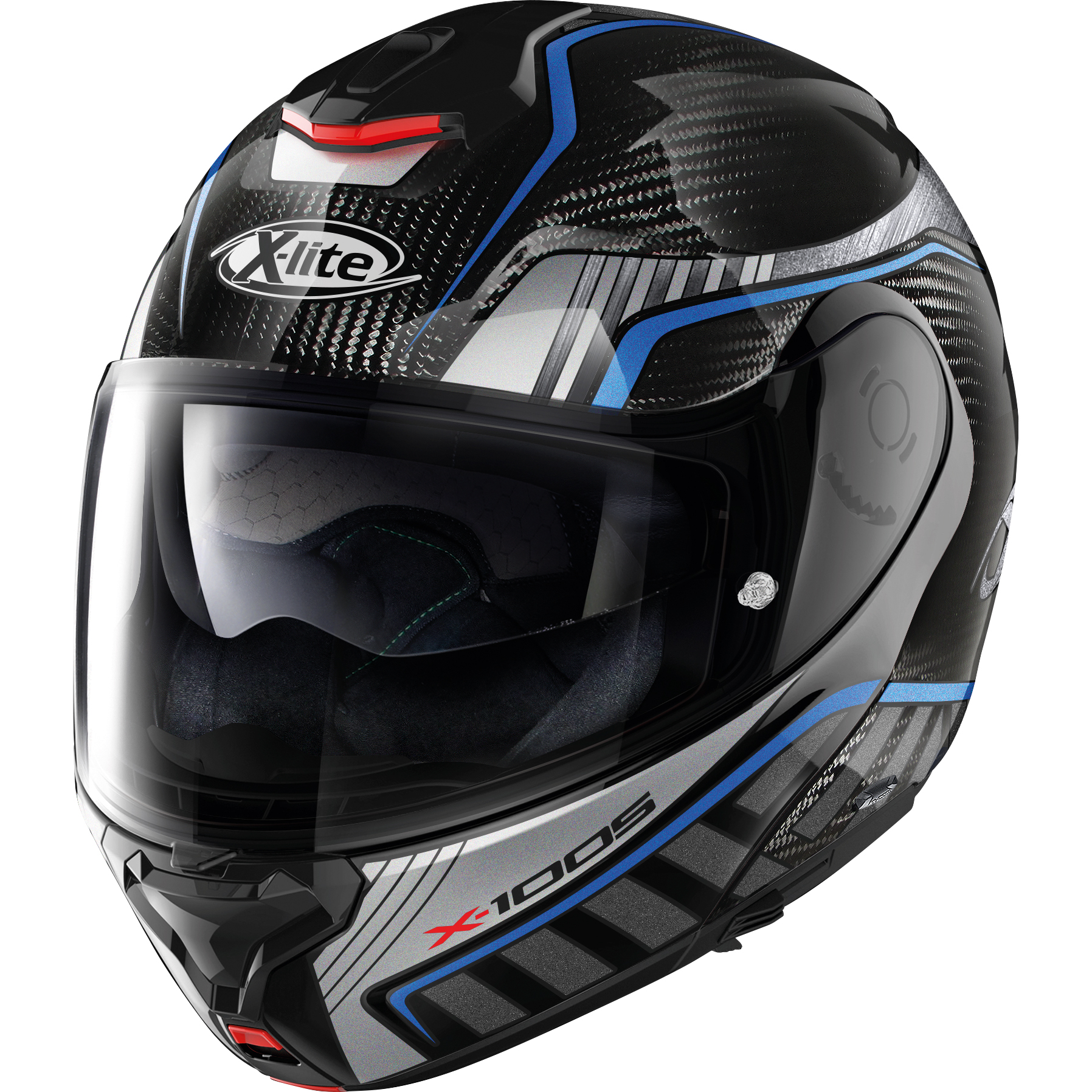 X-Lite X-1005 Carbon Klapphelm blau Größe S