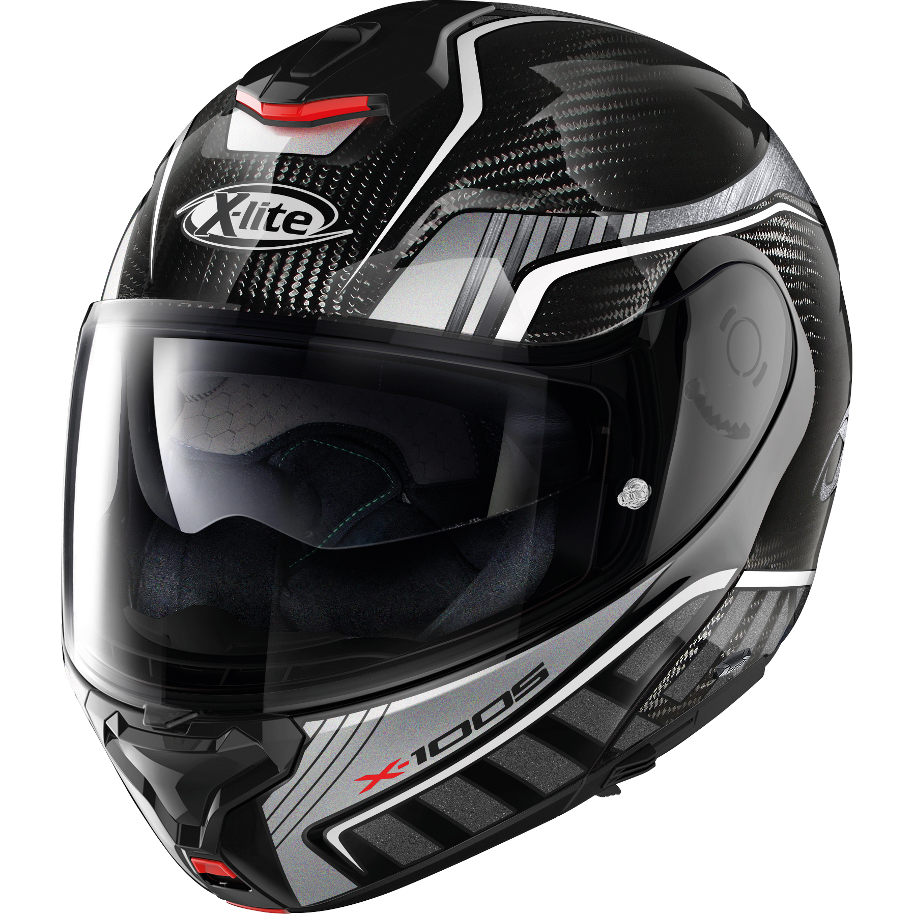 X-Lite X-1005 Carbon Klapphelm silber Größe XL