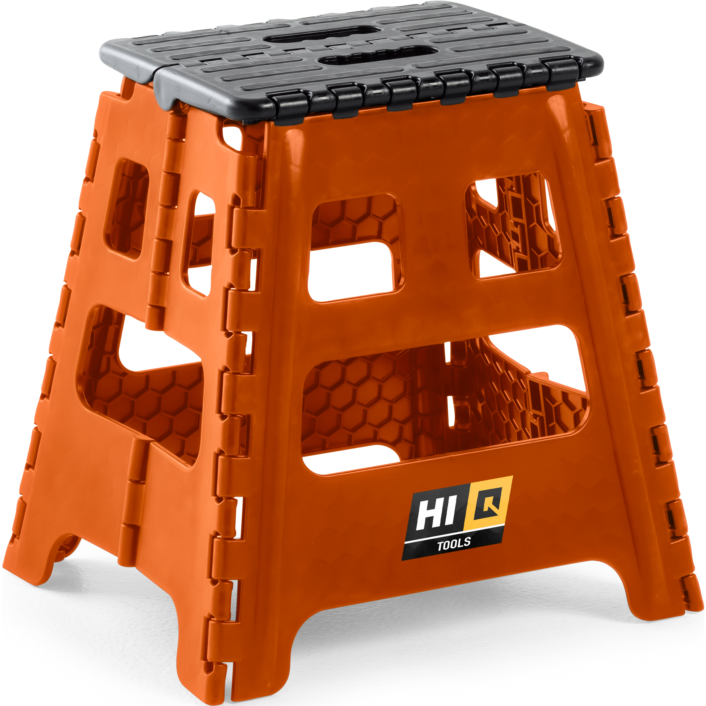 Hi-Q Tools MX Falt-Hocker bis 150 Kg orange/schwarz