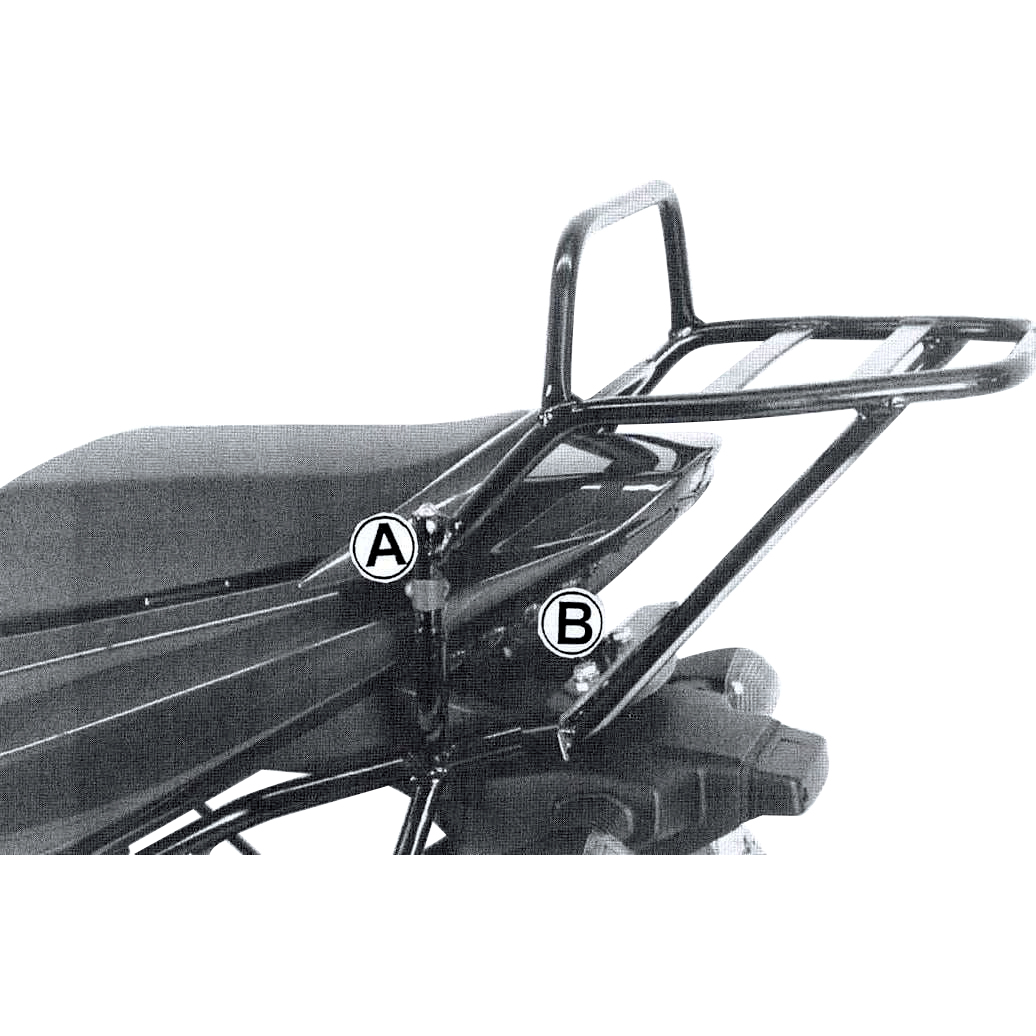 H&B Rohrgepäckbrücke TC schwarz für Suzuki SV 1000 /S