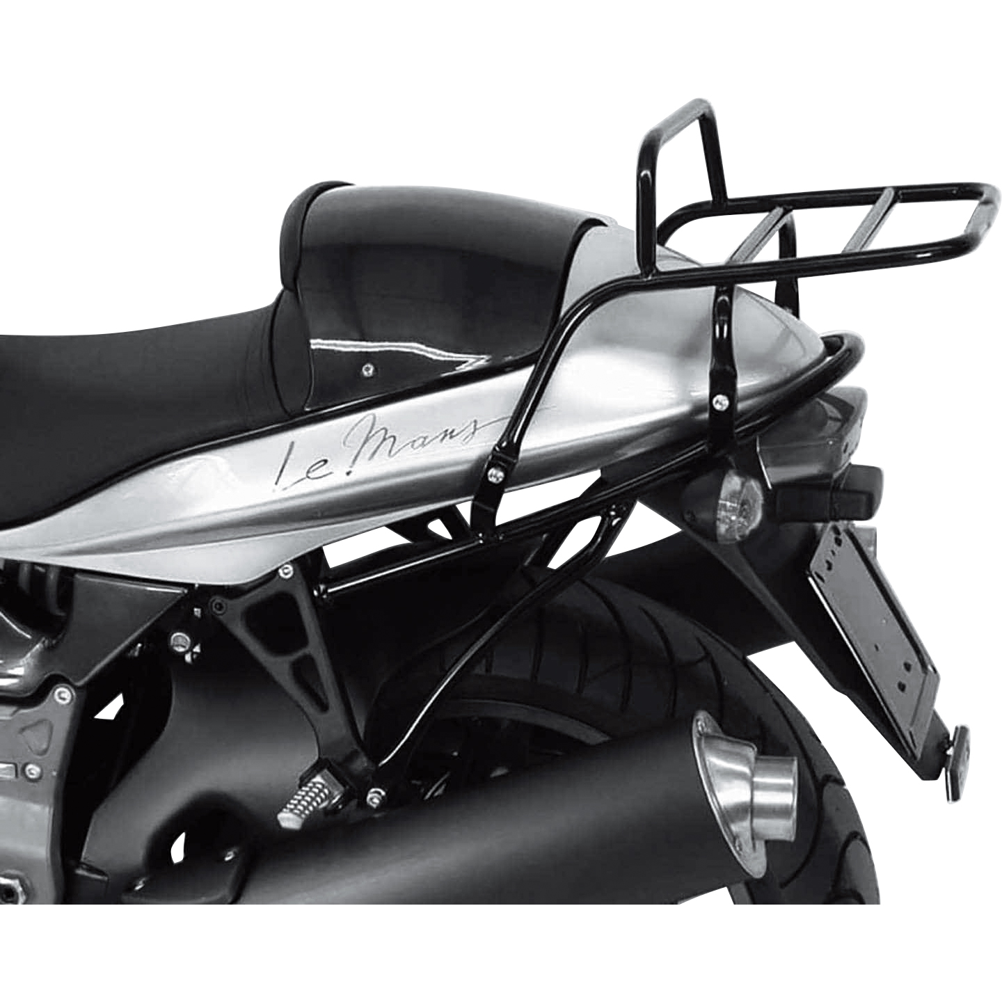 H&B Rohrgepäckbrücke TC schwarz für Moto Guzzi V11 Sport/Le