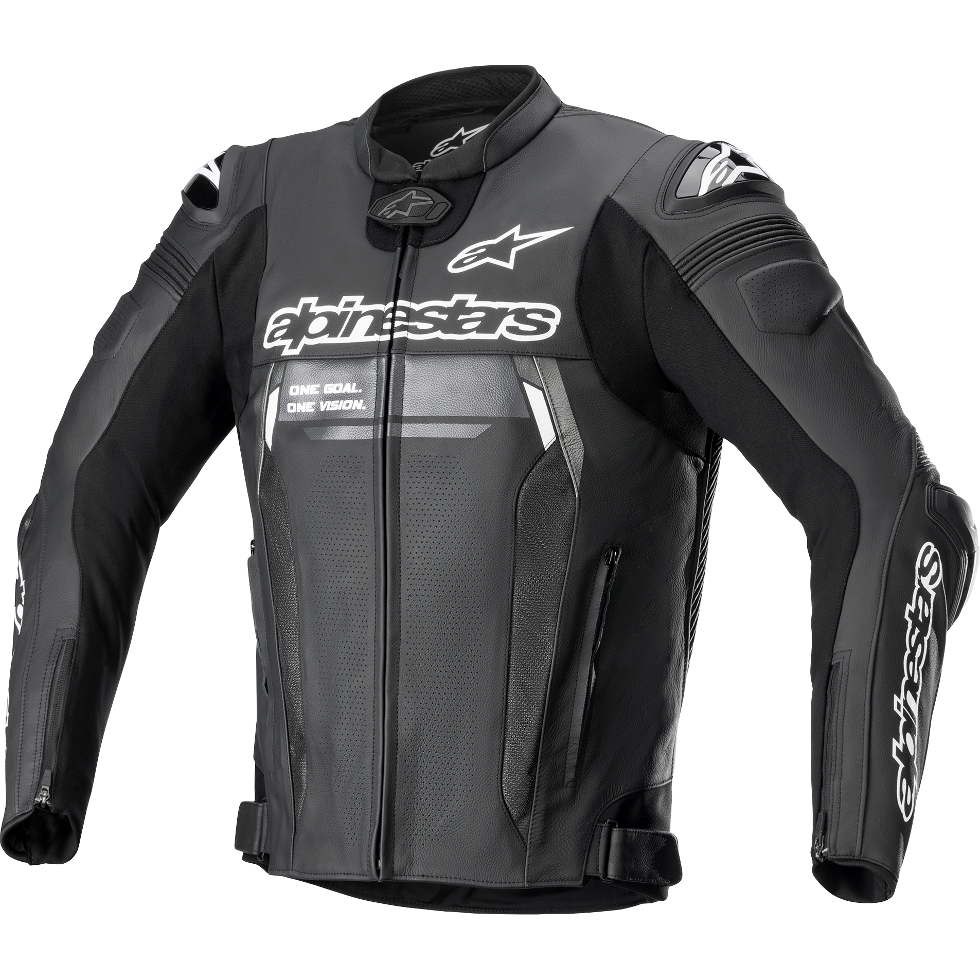 Alpinestars Missile V2 Ignition Lederkombijacke schwarz Herren Größe 50